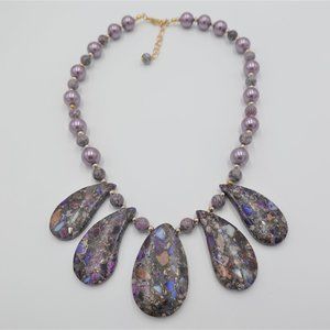 Purple Jasper Statement Necklace